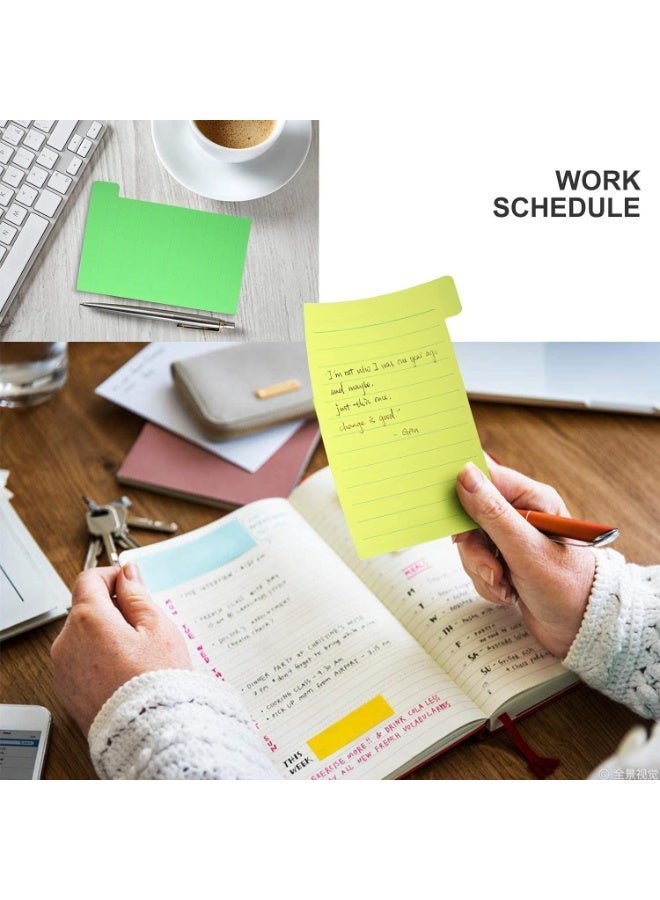 ChicAbode 2 جهاز كمبيوتر شخصي علامات تبويب لاصقة, علامات تبويب ذاتية العصا مصفوفة ألوان مشرقة ملاحظة لوحة, ألوان النيون A5 مجلة الكمبيوتر المحمول, علامات تبويب موضوع ملاحظة لوحات ومجلات الرصاصة للدراسة, 60 ملاحظات حكمت لكل حزمة, 4 × 6 بوصة - Image 4